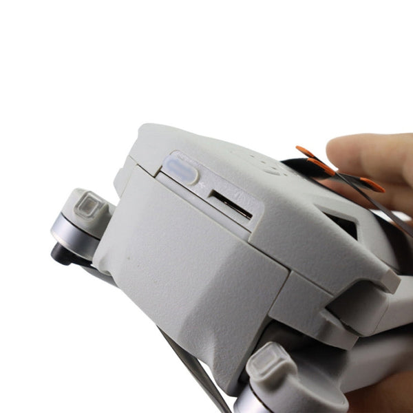 2 Sets Drone Body Remote Control Charging Port Dust Plug for DJI Mini 3 Pro, Transparent, Black, Transparent+Black