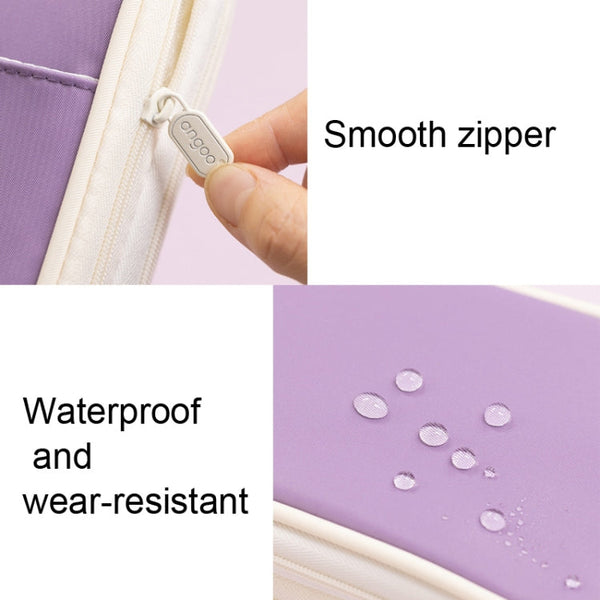 Angoo Macaron Double-layer Retractable Large-capacity Pencil Case Stationery Box