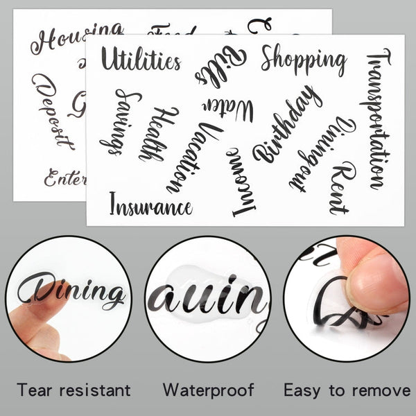 A6 Binder Budget Book Marbled Notebook PU Leather Binder