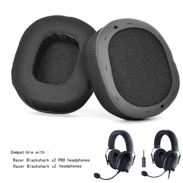 2 PCS Sponge Cover Ear Pads for Razer BlackShark V2 /V2 Pro,Style:, 19B32, Ice Sense, Football Net