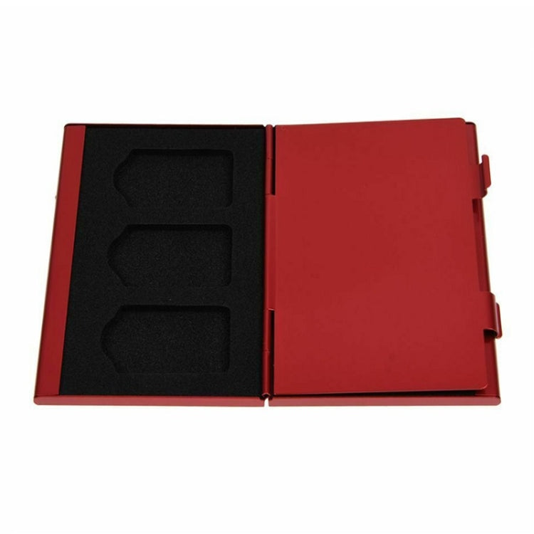 Game Card Storage Aluminum Alloy Organizer Pack For Nintendo Switch, Red, Blue, Black, Silver Gray