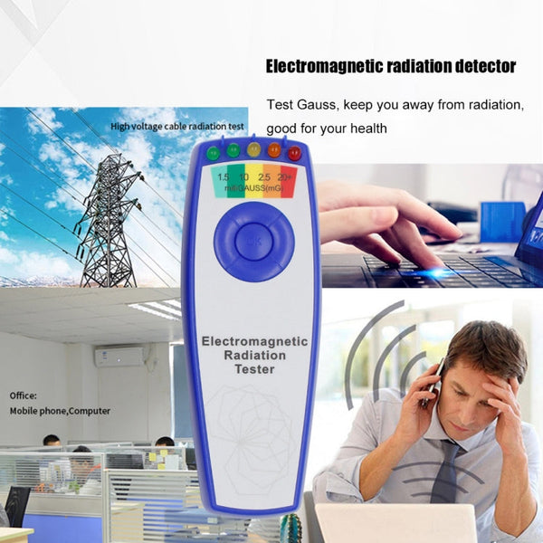 5 LED Electromagnetic Field EMF Gauss Meter Ghost Hunting Detector