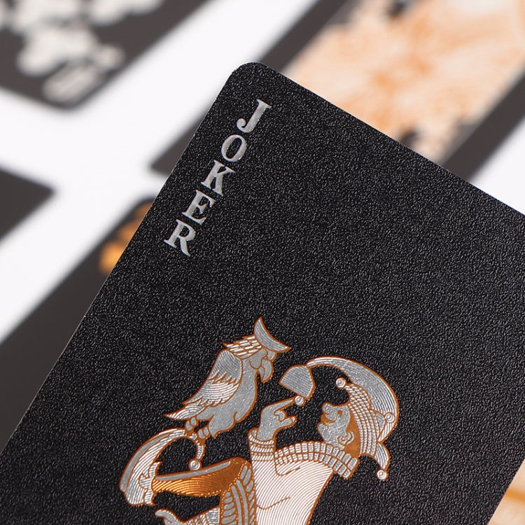 2 PCS Card Game Bronzing Waterproof Playing Cards, 2 PCS Bronzing Waterproof Poker