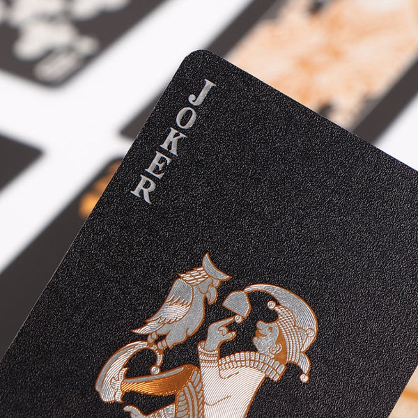 2 PCS Card Game Bronzing Waterproof Playing Cards, 2 PCS Bronzing Waterproof Poker