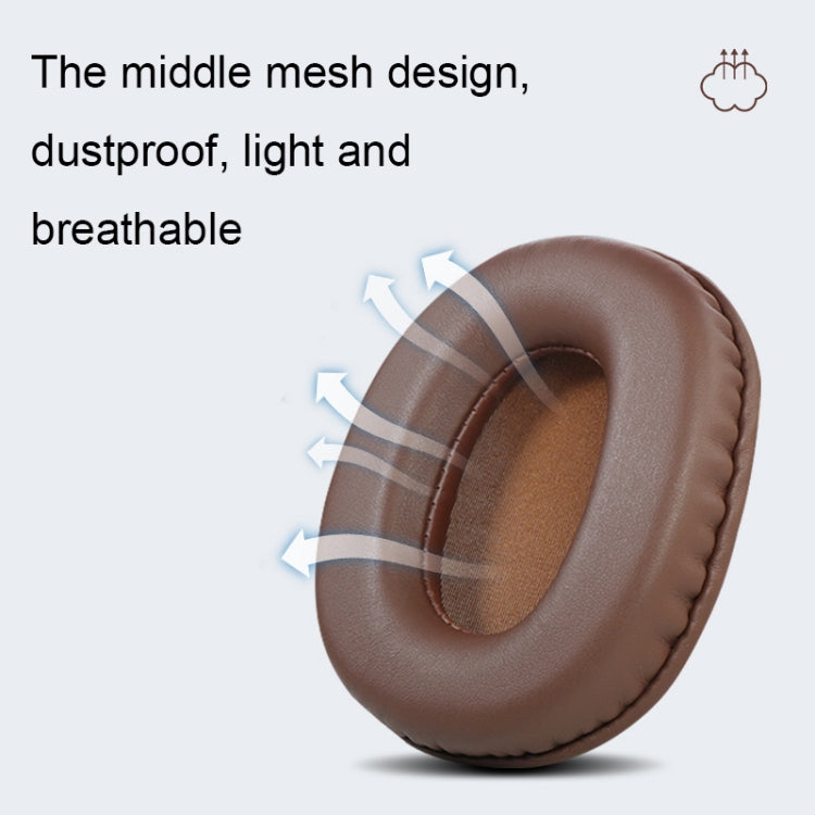 2 PCS Headset Sponge Earmuffs For SONY MDR-7506 / V6 / 900ST, Gray Stitching, Black Stitching, White Stitching, Brown Stitching, Black Net, Net Stitching, Black White Net, Black Blue Net, Black Green Net, Black Lambskin, Brown Lambskin, Black Bright   ...