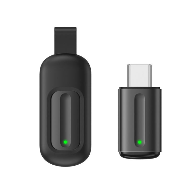 Ocrustar Capsule Mobile Phone Infrared Universal Remote Control, Color: 3-in-1 iOS/Hongmeng/Android Type-C (Black)