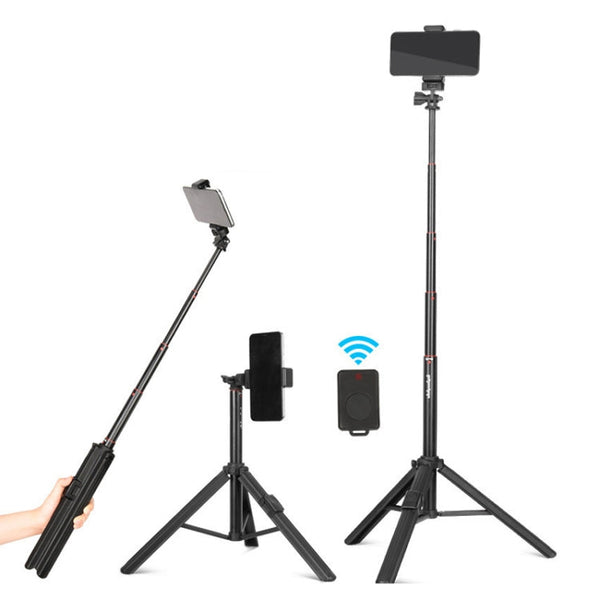 Aluminum Alloy Floor Phone Stand Live Bluetooth Phone Selfie Stick