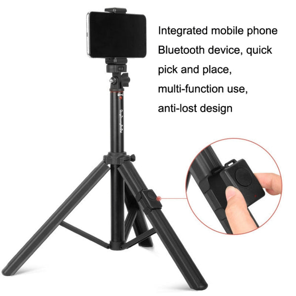 Aluminum Alloy Floor Phone Stand Live Bluetooth Phone Selfie Stick