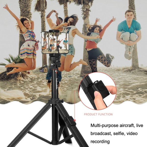 Aluminum Alloy Floor Phone Stand Live Bluetooth Phone Selfie Stick
