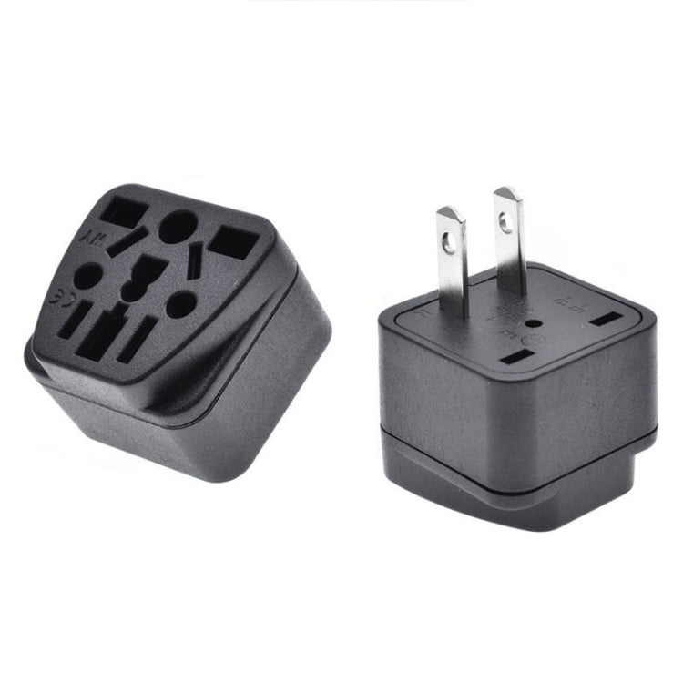 10 PCS WY-6 10A 250V Porous US Conversion Plug, WY-6 Black