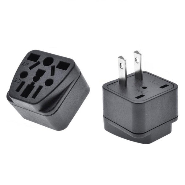 10 PCS WY-6 10A 250V Porous US Conversion Plug, WY-6 Black