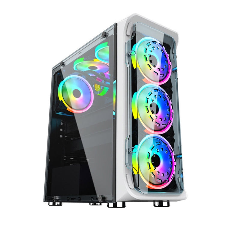 Computer CPU RGB luminous Radiator, 1 Fan+Remote Control, 2 Fans+Remote Control, 3 Fans+Remote Control, 4 Fans+Remote Control, 5 Fans+Remote Control, 6 Fans+Remote Control, 7 Fans+Remote Control, 8 Fans+Remote Control