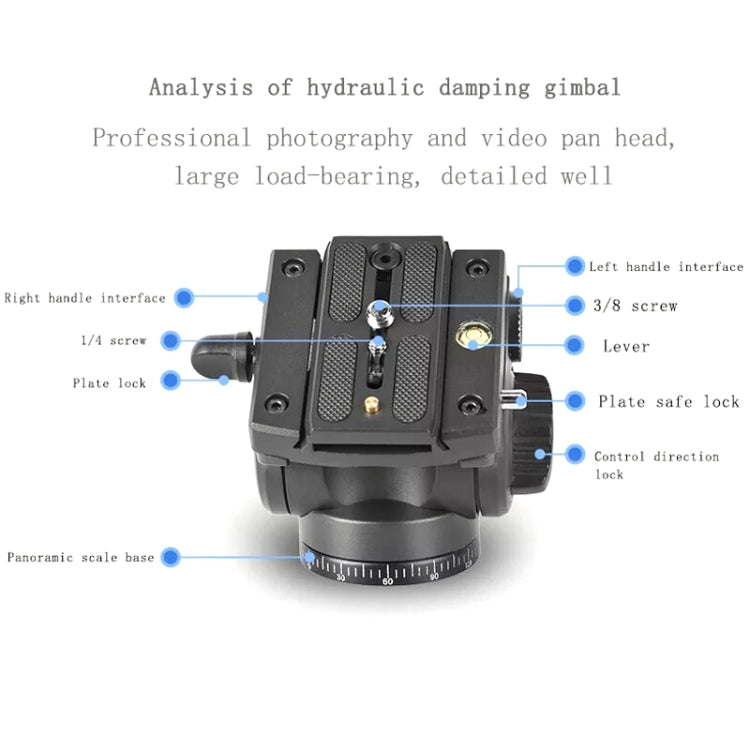 QingZhuangShiDai Q90 SLR Camera Tripod Shooting Bird Telephoto Damping Handle Gimbal