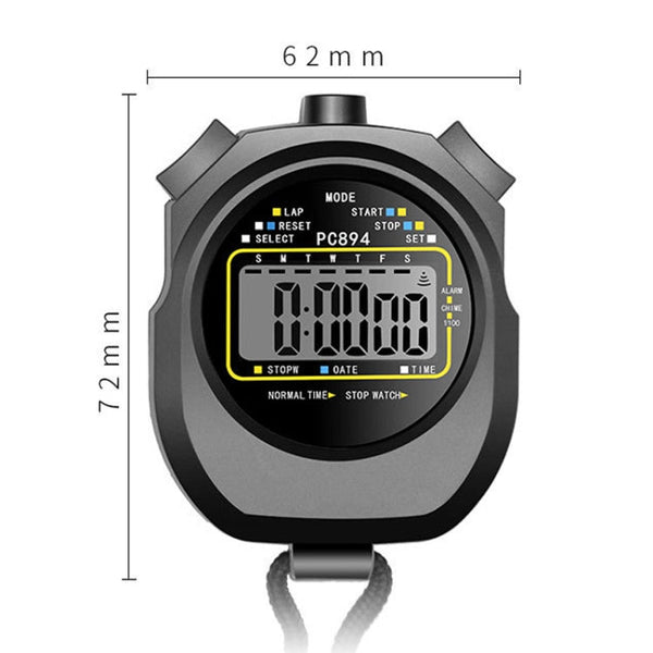 PC894 Electronic Stopwatch Timer Sports Fitness Training Referee Stopwatch, PC894
