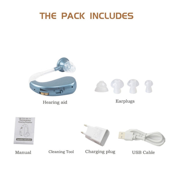 Hearing Aid Audiphones Sound Amplifier