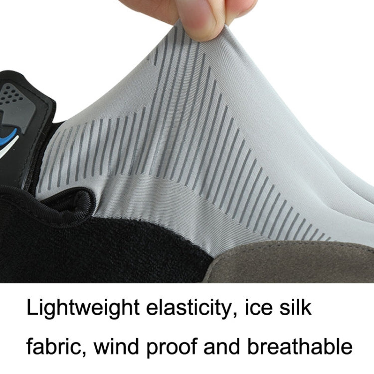 1 Pair QX0002 Sports Sunscreen Touch Screen Non-slip Wear Resistant Shock Absorbing Cycling Gloves, L