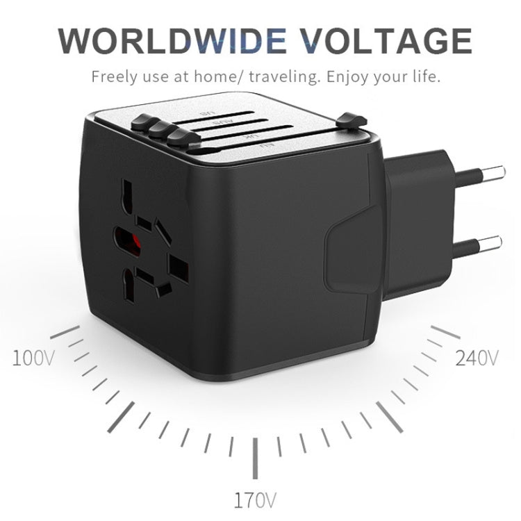 BMAX 199-04U Travel Multifunctional USB Converter 4 USB Universal Socket, BMAX 199-04U Blue, BMAX 199-04U Black