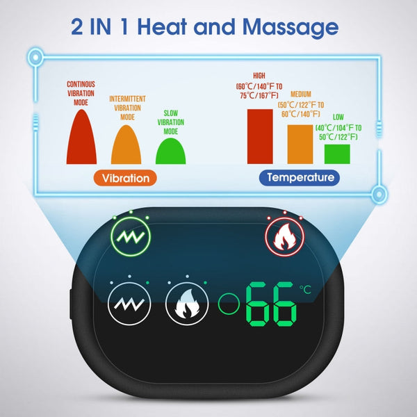 Electric Heating Shoulder Pads Massager Joint Brace Vibration Massage