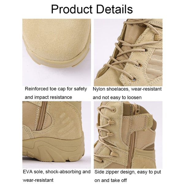 JL-1736 Wear-resistant Anti-collision High-top Training Boots Outdoor Sports Non-slip Hiking Shoes