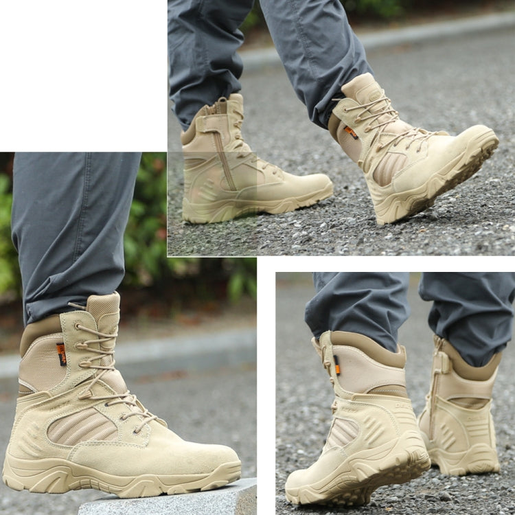 JL-1736 Wear-resistant Anti-collision High-top Training Boots Outdoor Sports Non-slip Hiking Shoes