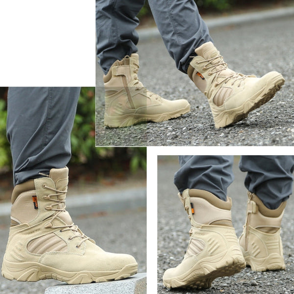 JL-1736 Wear-resistant Anti-collision High-top Training Boots Outdoor Sports Non-slip Hiking Shoes
