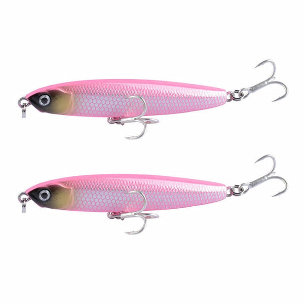 2 PCS CH79 Hard Bait Long Casting Sinking Pencil False Lure, Specification:, 8cm 10g, 8cm 14g, 10.4cm 18g