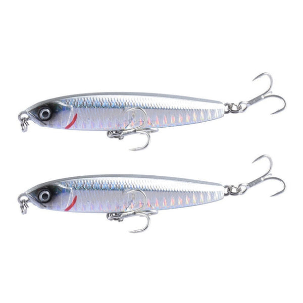 2 PCS CH79 Hard Bait Long Casting Sinking Pencil False Lure, Specification:, 8cm 10g, 8cm 14g, 10.4cm 18g