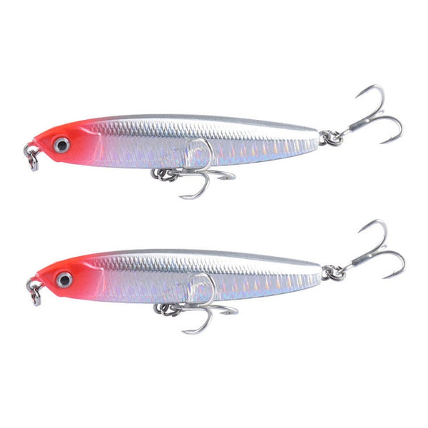 2 PCS CH79 Hard Bait Long Casting Sinking Pencil False Lure, Specification:, 8cm 10g, 8cm 14g, 10.4cm 18g