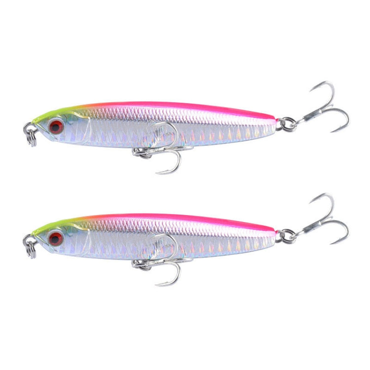 2 PCS CH79 Hard Bait Long Casting Sinking Pencil False Lure, Specification:, 8cm 10g, 8cm 14g, 10.4cm 18g