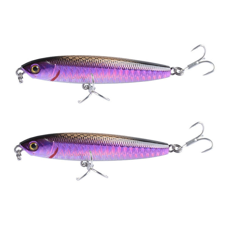 2 PCS CH79 Hard Bait Long Casting Sinking Pencil False Lure, Specification:, 8cm 10g, 8cm 14g, 10.4cm 18g