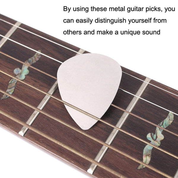 10PCS Thumb Fingers Metal Stainless Steel Bayse Guitar Paddles