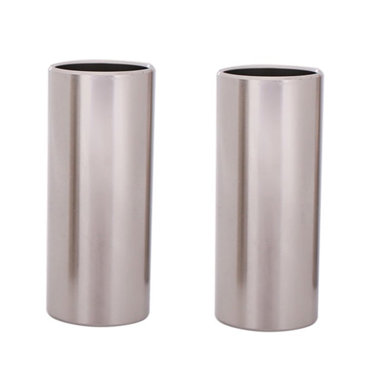 2PCS Stainless Steel Guitar Slide Tube Folk Slide Block