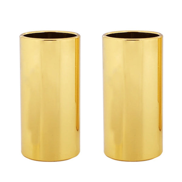 2PCS Stainless Steel Guitar Slide Tube Folk Slide Block