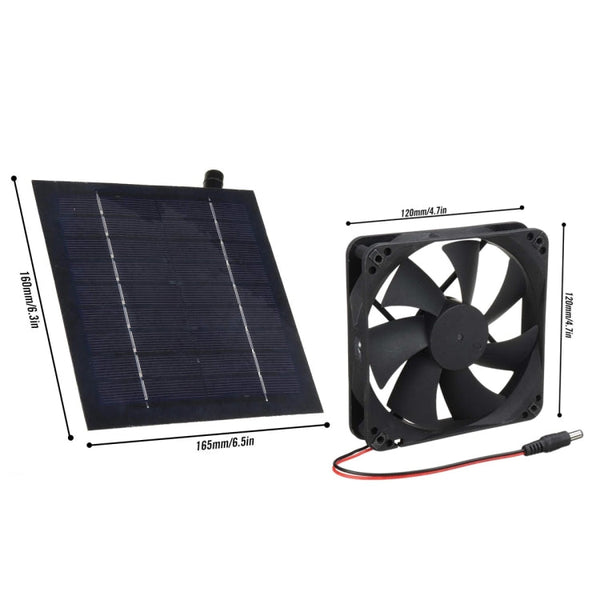 20W Solar Mini Fan Bathroom Kitchen Solar Exhaust Fan