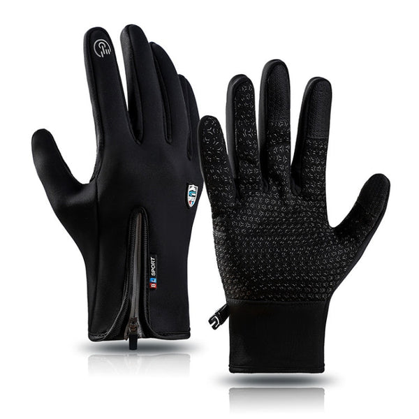 A045 Cycling Gloves Touch Screen Windproof Waterproof Sport Keep Warm Gloves, M, L, XL