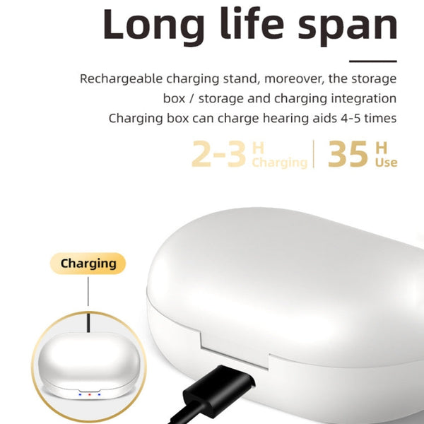 GM-902 Wireless Magnetic Charging Hearing Aids Elderly Sound Amplifier