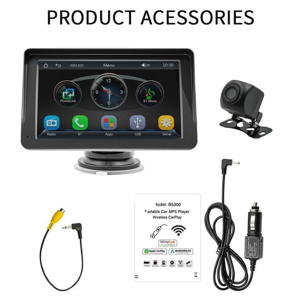 7 inch AHD Wireless CarPlay Car MP5 Player, Support Mobile Phone Interconnection