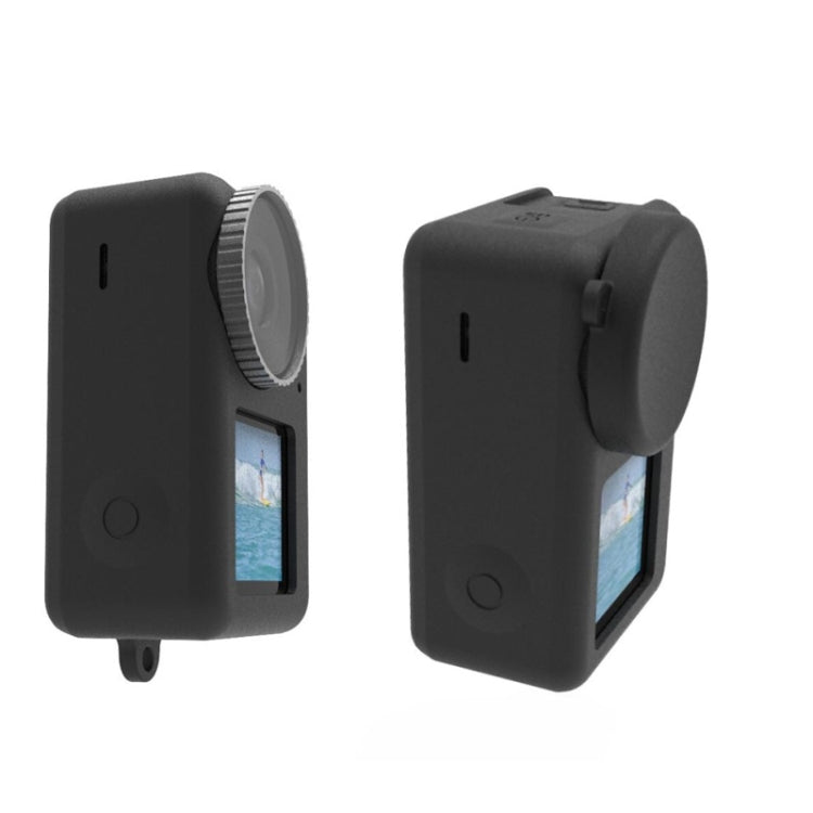 For DJI Osmo Action 3 Silicone Protective Case Lens Cap