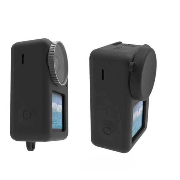 For DJI Osmo Action 3 Silicone Protective Case Lens Cap