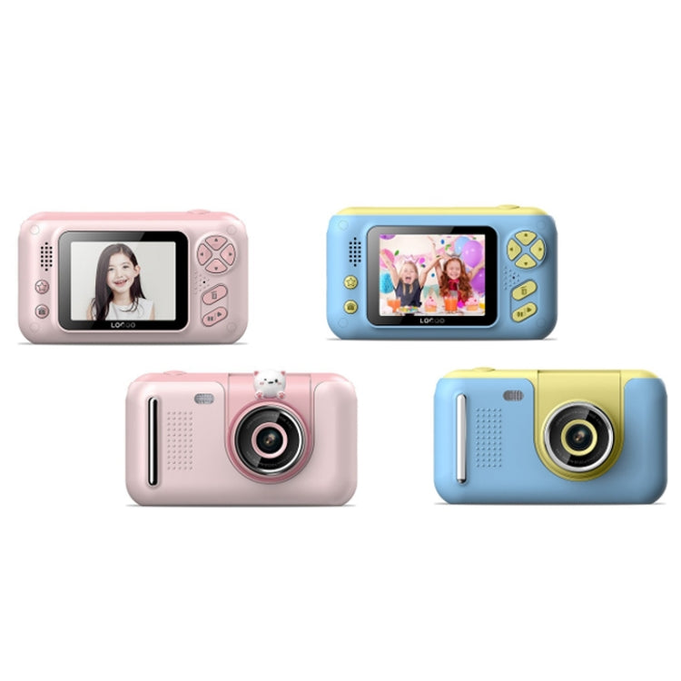 2.4 Inch Children HD Reversible Photo SLR Camera, Pink, Yellow Blue, Pink With Bracket, Yellow Blue With Bracket, Pink + 8G Memory Card + Card Reader, Pink + 16G Memory Card + Card Reader, Pink + 32G Memory Card + Card Reader                           ...