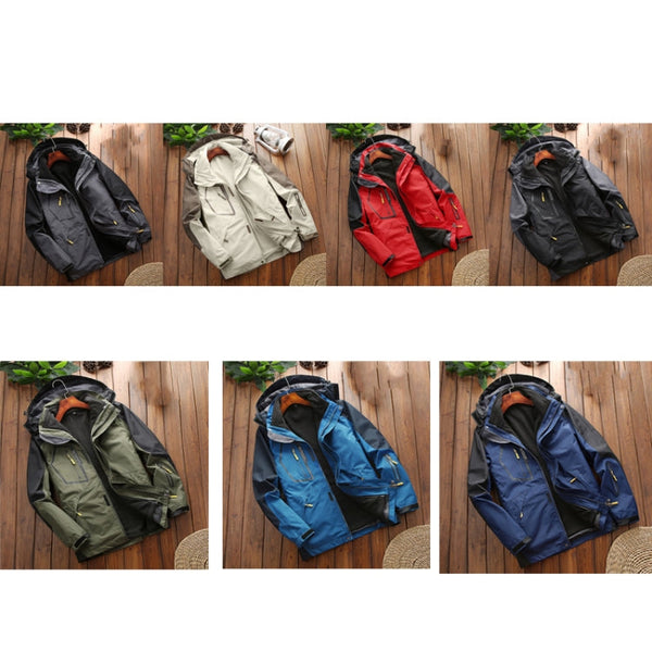 LSM-121 Men Autumn And Winter Jackets Grab Fleece Inner Lining Outdoor Hiking Clothes