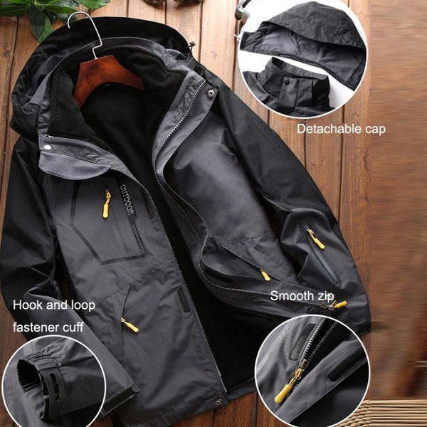 LSM-121 Men Autumn And Winter Jackets Grab Fleece Inner Lining Outdoor Hiking Clothes