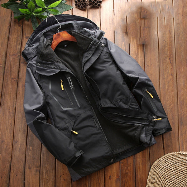 LSM-121 Men Autumn And Winter Jackets Grab Fleece Inner Lining Outdoor Hiking Clothes