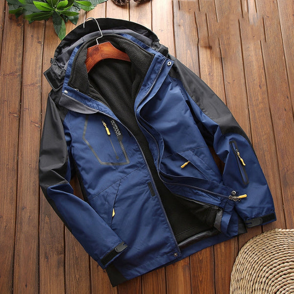 LSM-121 Men Autumn And Winter Jackets Grab Fleece Inner Lining Outdoor Hiking Clothes