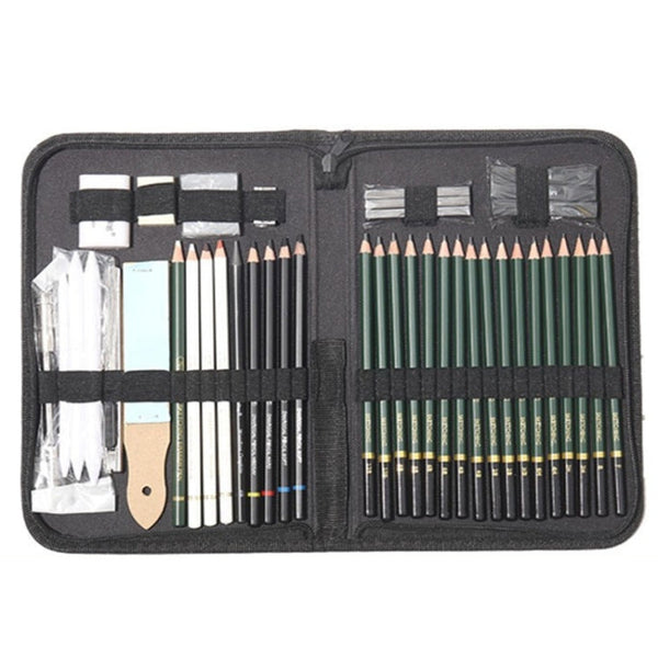 42 In 1 Drawing Painting Sketch Kit with Pencil Erasers Sharpener