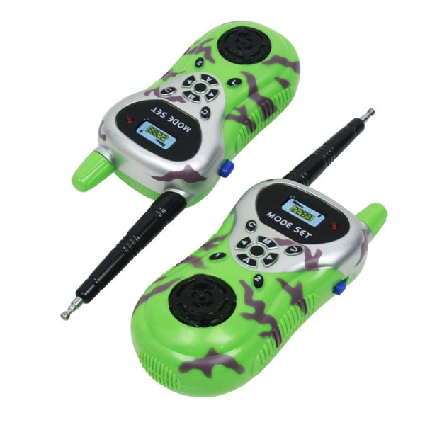 2289 1 Pair Children Mini Walkie Talkie Toys Wireless Talking Outdoor Interactive Toys, Yellow, Green