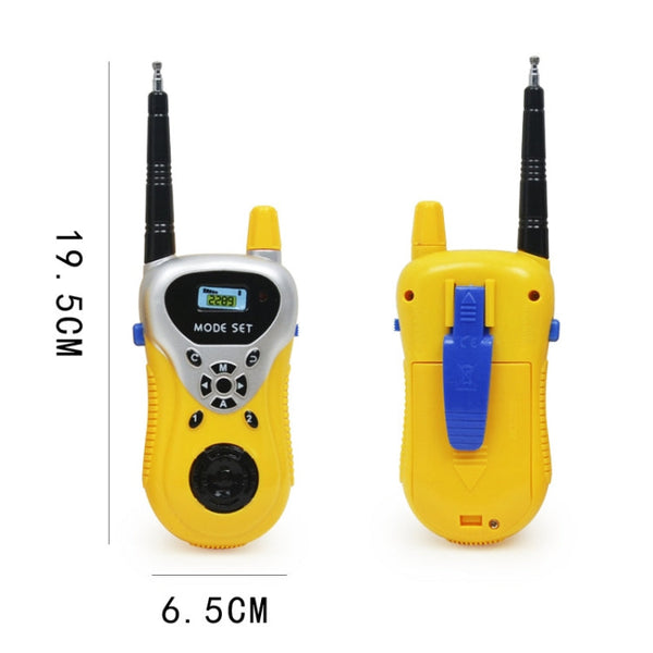 2289 1 Pair Children Mini Walkie Talkie Toys Wireless Talking Outdoor Interactive Toys, Yellow, Green