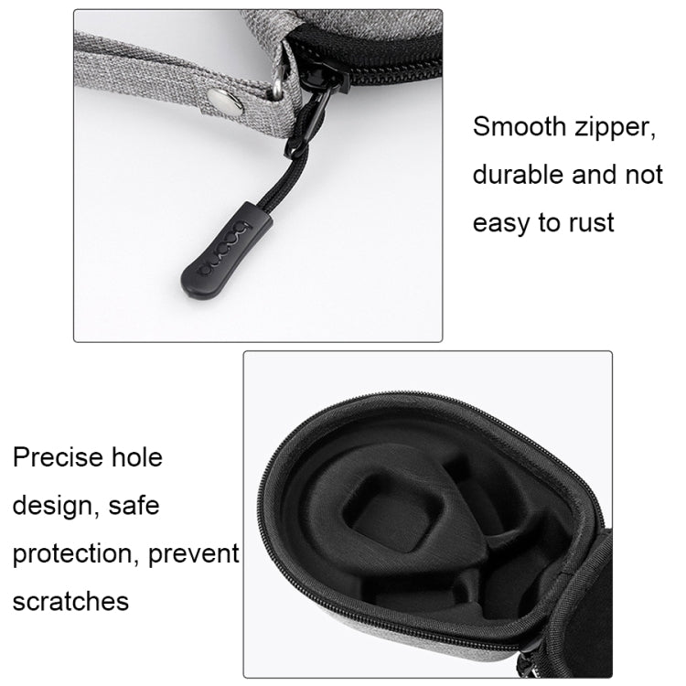 For Aftershokz AS660/AS650 Baona BN-F035 Earphone Anti-pressure and Shock-proof Storage Bag, BN-F035 (Grey)