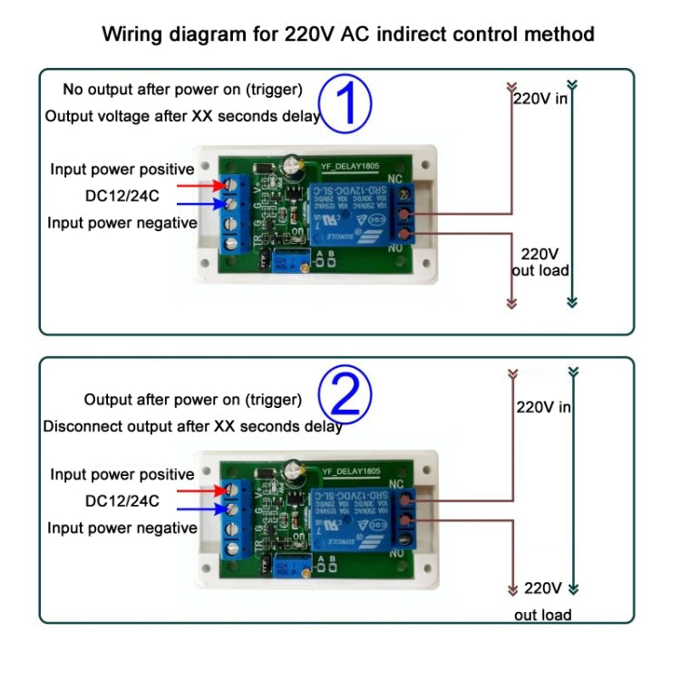 12V Protected Start Delay Relay Module, 12V