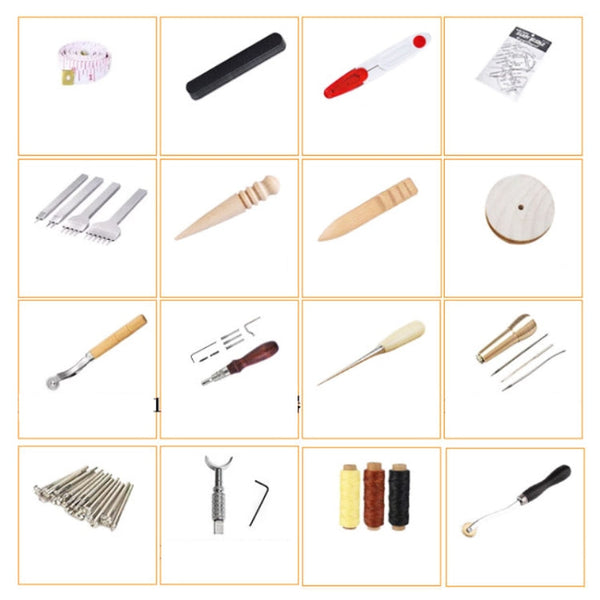 Handmade Leather DIY Tool Set Sewing Craft Tool Set